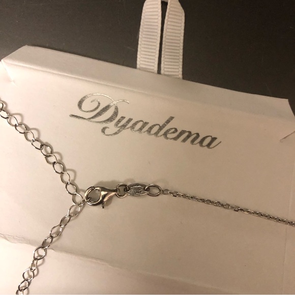 Dyadema Made in Italy Sterling Silver - Loved Necklace with clear stone - Picture 7 of 8